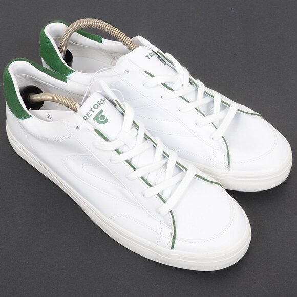 Tretorn Men's 13M SWERVE White Green Lace Up Sneakers Sporty Workout - Picture 4 of 14